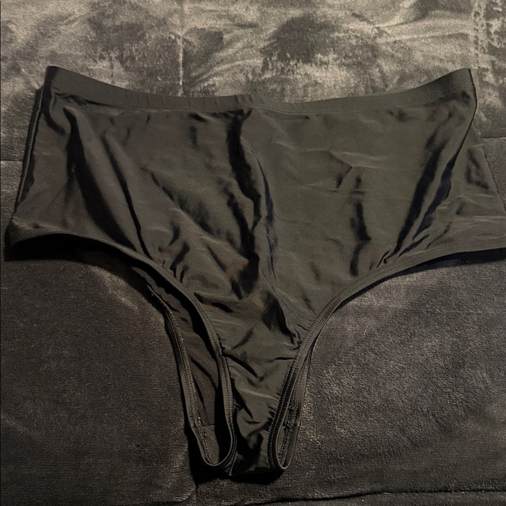 Cacique Black High-Waisted Bikini Bottom